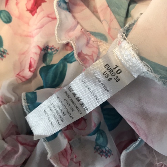 South Beach tie front beach romper in cactus rose print - Picture 8 of 8